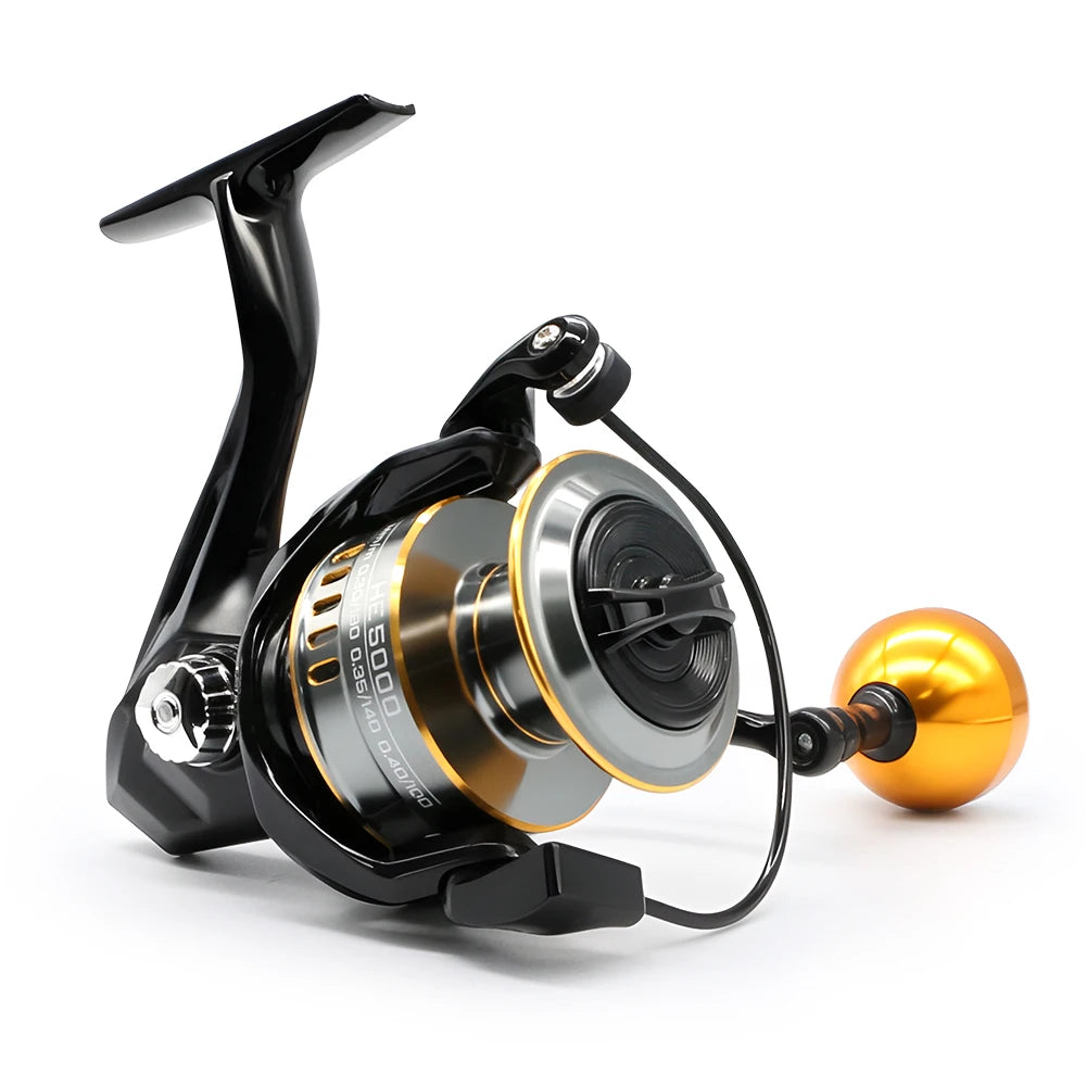 Rooblinos HE Spinning Reels Ultralight Metal 5.2:1 Gear Ratio 1000-7000 Saltwater Or Freshwater Big Max Drag Fishing Reels