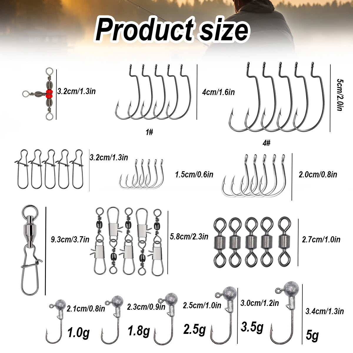 187pcs Fishing Accessories Kit Organized Fishing Tackle Box with Tackle Included Fishing Hooks Fishing Weights Sinkers