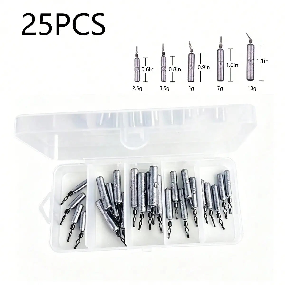 187pcs Fishing Accessories Kit Organized Fishing Tackle Box with Tackle Included Fishing Hooks Fishing Weights Sinkers