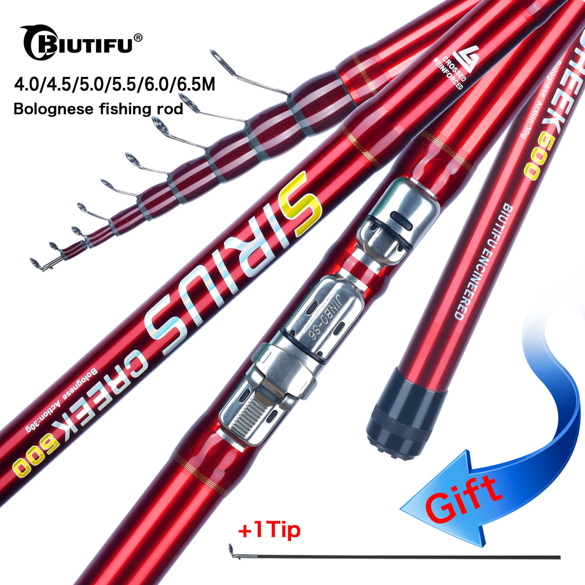 BIUTIFU Telescopic Bolognese Fishing Rods 4.0/4.5/5/6.0/6.5m T800 Carbon Travel UltraLight Spinning Float Outdoor 30g Trout Pole