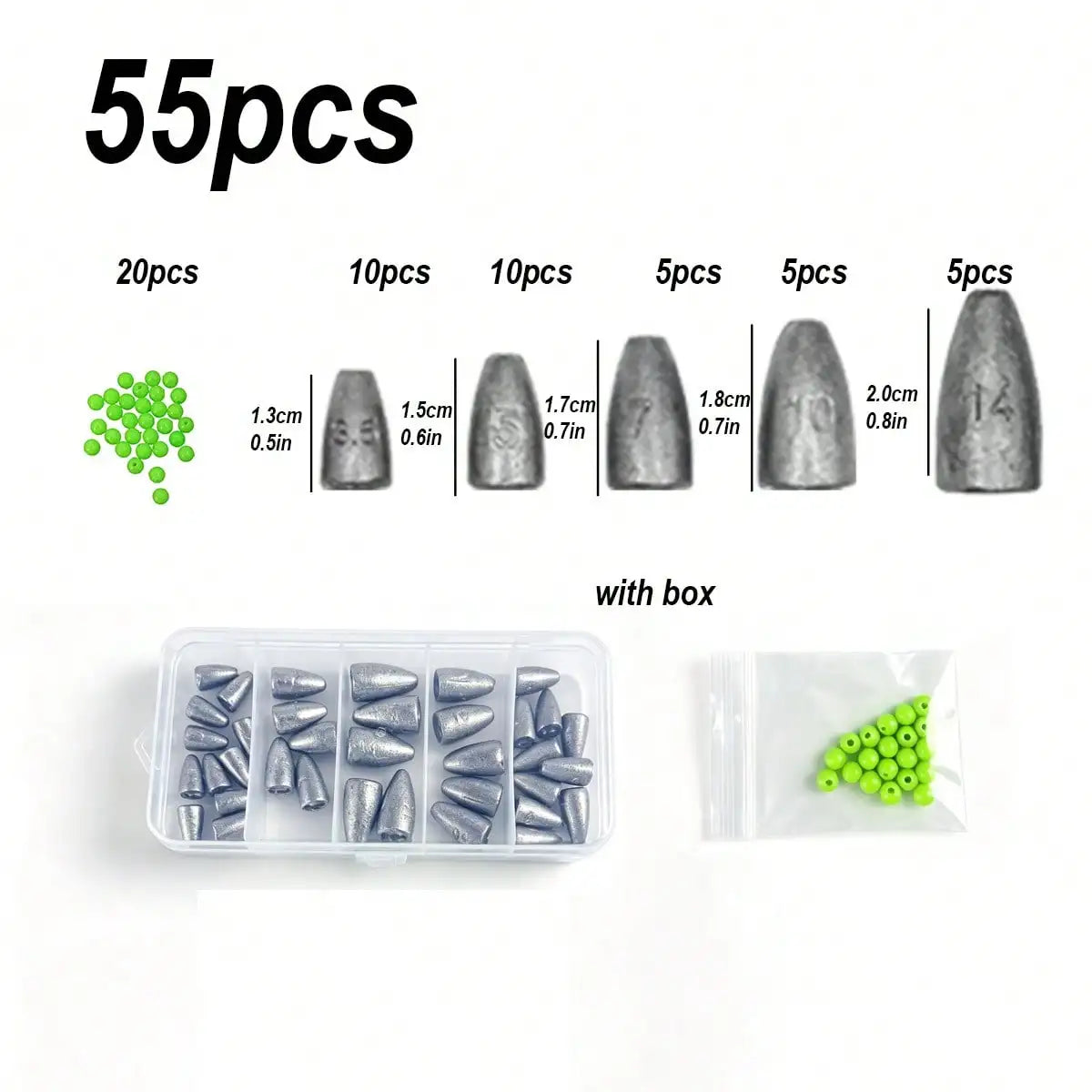 187pcs Fishing Accessories Kit Organized Fishing Tackle Box with Tackle Included Fishing Hooks Fishing Weights Sinkers