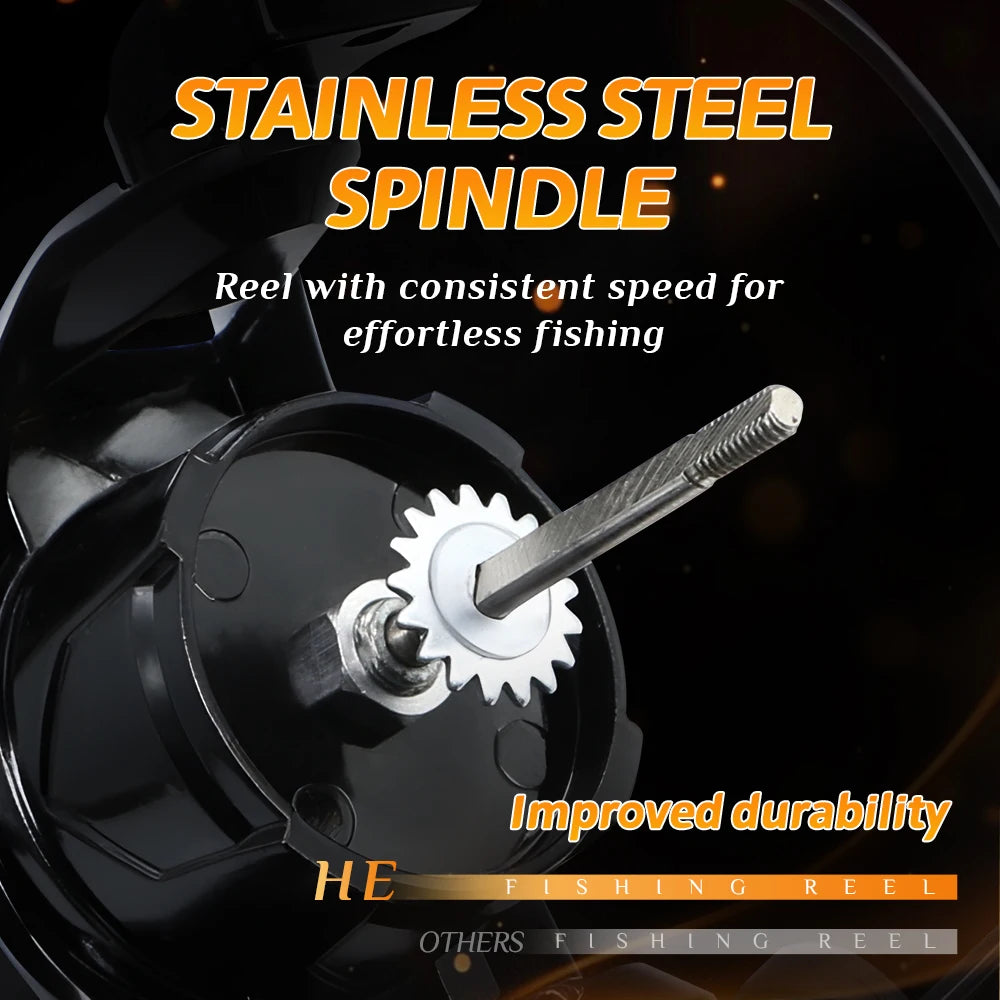 Rooblinos HE Spinning Reels Ultralight Metal 5.2:1 Gear Ratio 1000-7000 Saltwater Or Freshwater Big Max Drag Fishing Reels