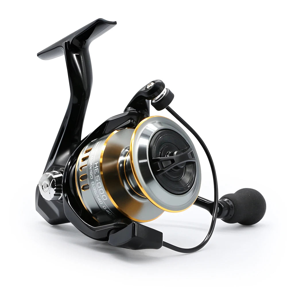 Rooblinos HE Spinning Reels Ultralight Metal 5.2:1 Gear Ratio 1000-7000 Saltwater Or Freshwater Big Max Drag Fishing Reels